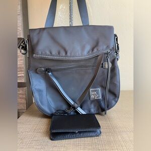IHKWIP Foldover Saddle Crossbody with RFID Cardholder Bag